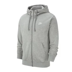 Nike Club Kapuzenjacke Grau Weiss F063