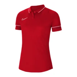 Nike Academy 21 Poloshirt Damen Rot Weiss F657
