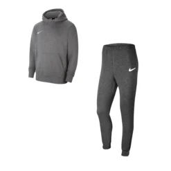 Nike Park 20 Fleece Hoody + Hose Set Kids Grau