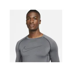 Nike Pro Tight-Fit T-Shirt Grau Schwarz F068 -shop.fupa.net shop 10194472 nike pro tight fit t shirt grau schwarz f068 3