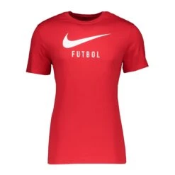 Nike Swoosh Soccer T-Shirt Kids Rot Weiss F658